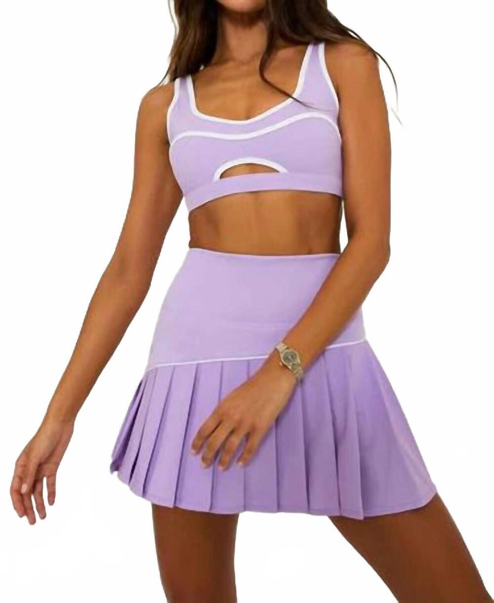 NEW BEACH RIOT women's moxie top in lavender